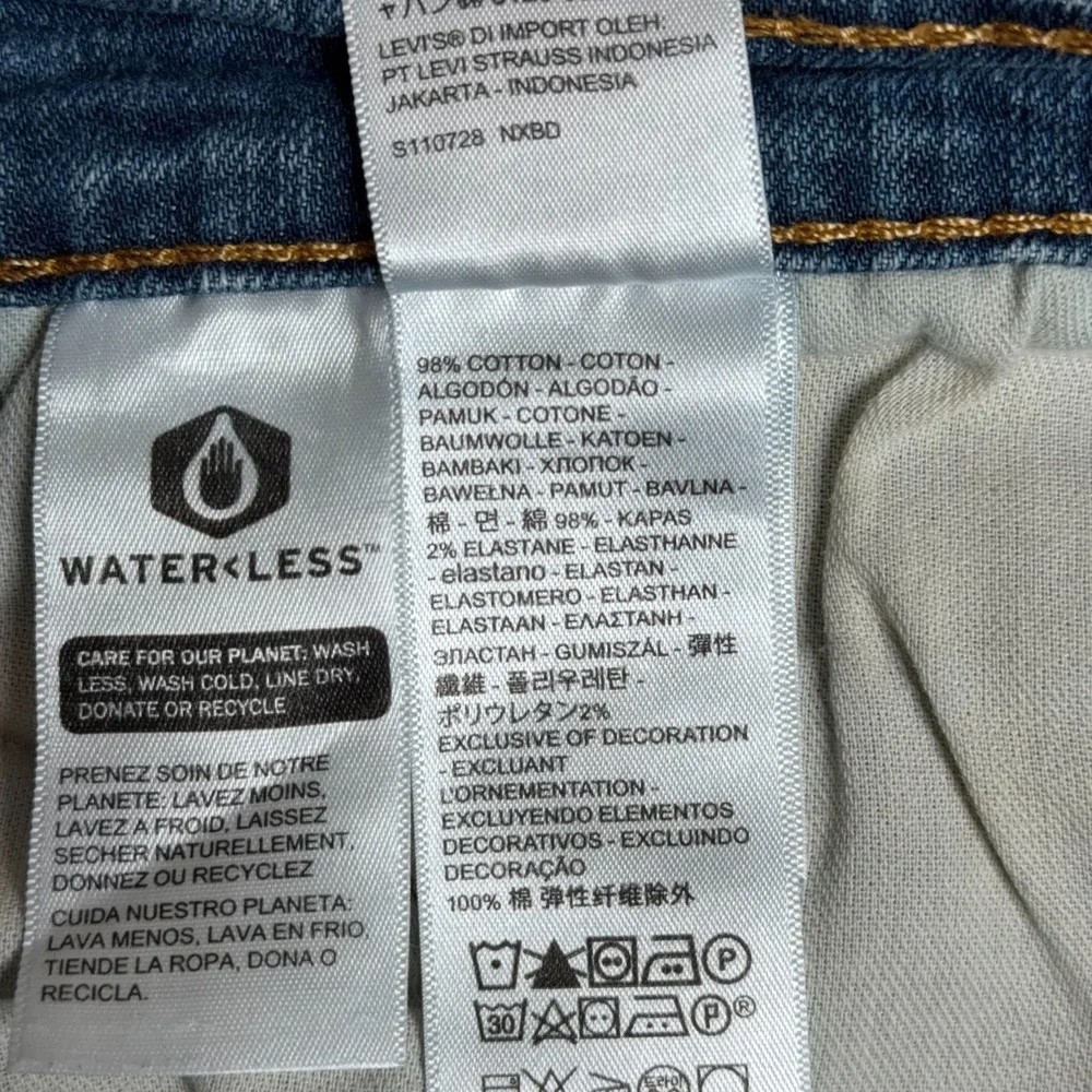 Levi's 514 Straight Leg Jeans Mens 34x29 Blue Light Wash Casual Regular Fit Dad